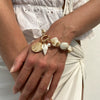 Jewelry Alloy Shell Imitation Pearl Plastic Flower Geometric Pendant Clavicle Chain Electroplated Vacation Minimalist Style