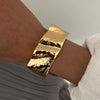 Jewelry Alloy Smooth Hammer Bracelet Exaggerated Hiphop Style Electroplated
