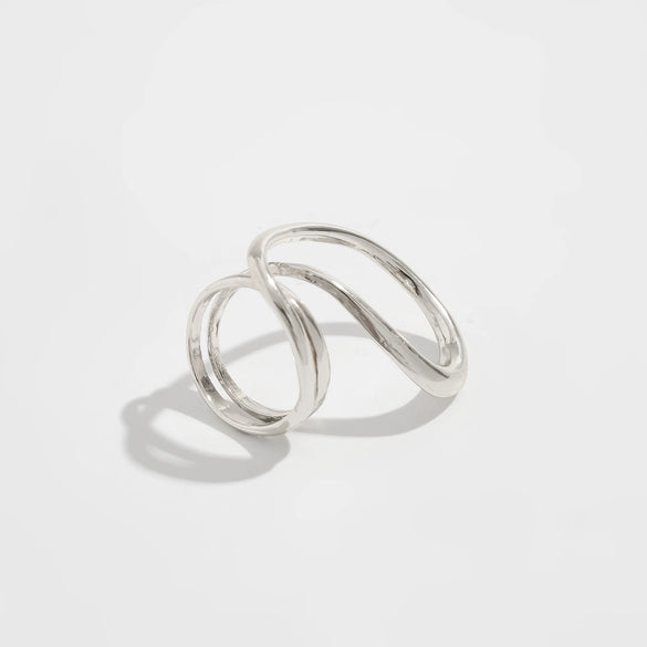 Jewelry Alloy Spring Bracelet Irregular Water Drop Shape Electroplating Minimalist Style