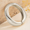 Jewelry Alloy Spring Bracelet Irregular Water Drop Shape Electroplating Minimalist Style
