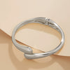 Jewelry Alloy Spring Bracelet Irregular Water Drop Shape Electroplating Minimalist Style