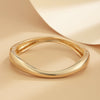 Jewelry Alloy Spring Bracelet Irregular Water Drop Shape Electroplating Minimalist Style