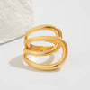 Jewelry Alloy Spring Bracelet Irregular Water Drop Shape Electroplating Minimalist Style