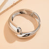 Jewelry Alloy Square Notch Irregular Exaggerated Design Electroplated Bracelet