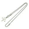 Jewelry Alloy Stainless Steel Geometric Cross Symbol Pendant Cuban Chain Electroplated Personality Necklace
