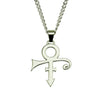 Jewelry Alloy Stainless Steel Geometric Cross Symbol Pendant Cuban Chain Electroplated Personality Necklace