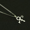 Jewelry Alloy Stainless Steel Geometric Cross Symbol Pendant Cuban Chain Electroplated Personality Necklace