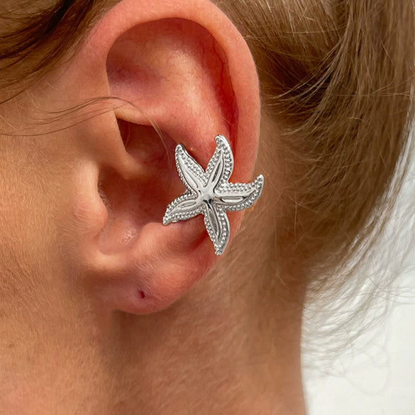 Jewelry Alloy Starfish Geometric Simple Electroplating Earring Suit For Women