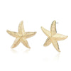 Jewelry Alloy Starfish Three Dimensional Exaggerated Earrings With Electroplating Treatment