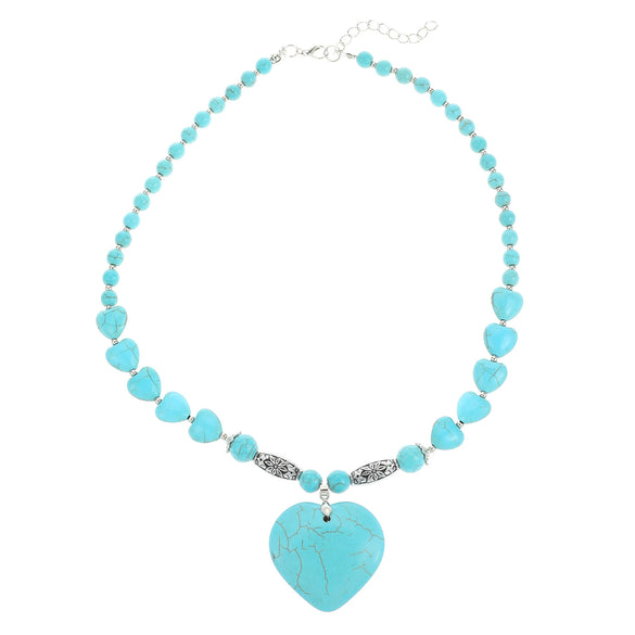 Jewelry Alloy Stone Love Drops Bell Pattern Electroplating Earrings Necklace