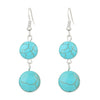Jewelry Alloy Stone Love Drops Bell Pattern Electroplating Earrings Necklace