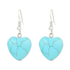 Jewelry Alloy Stone Love Drops Bell Pattern Electroplating Earrings Necklace