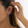Jewelry Alloy Threedimensional Cat Ear Elf Ear Clip Creative Simple Hollow Geometric Electroplated For Women