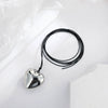 Jewelry Alloy Velvet Belt Geometric Heartshaped Pendant Necklace With Electroplating Treatment