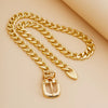 Jewelry Aluminum Alloy Geometric Grinding Electroplating Clavicle Chain Necklace