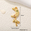 Jewelry Animal Copper Pendant Electroplated Bear Moon Mother And Son Crown