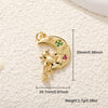Jewelry Animal Copper Pendant Electroplated Bear Moon Mother And Son Crown