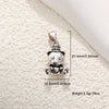 Jewelry Animal Copper Pendant Electroplated Bear Moon Mother And Son Crown