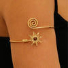 Jewelry Arm Cuff Alloy Turquoise Retro Sun Electroplating Style