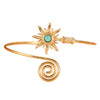 Jewelry Arm Cuff Alloy Turquoise Retro Sun Electroplating Style