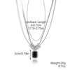 Jewelry Artificial Crystal Heart Pendant Snake Bone Chain Electroplated Simple Style