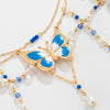 Jewelry Artificial Crystal Imitation Pearls Snake Bone Chain Animal Zodiac Butterfly Choker Electroplating Design For Women