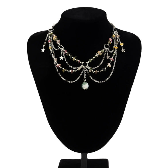 Jewelry Artificial Crystal Imitation Pearls Snake Bone Chain Animal Zodiac Butterfly Choker Electroplating Design For Women