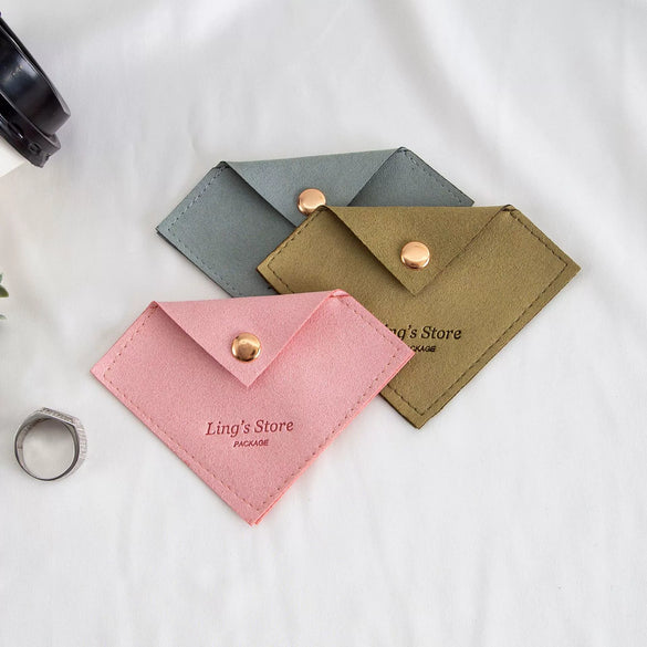 Jewelry Bag Cloth Square Microfiber Storage For Necklace Ring
