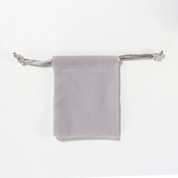 Jewelry Bag Velvet Hemp Rope Drawstring Solid Color