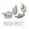 Jewelry Bead Buckle Diy Micro Inlay Accessories Angel Wings Copper Electroplating Connector Bracelet
