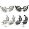 Jewelry Bead Buckle Diy Micro Inlay Accessories Angel Wings Copper Electroplating Connector Bracelet