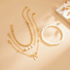 Jewelry Beaded Cross Bracelet With Star Pattern Ccb Metal Electroplated For Women