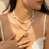 Jewelry Beaded Shell Ocean Style Baroque Imitation Pearl Handmade Necklace
