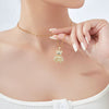 Jewelry Bear Pendant Copper Inlaid Zirconium Electroplating Necklace Animal Style