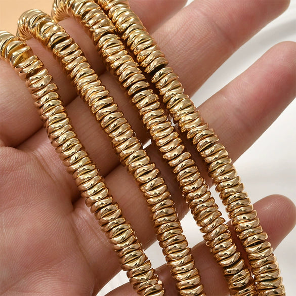 Jewelry Black Gallstone Cut Angle Wave Spacer Gasket Beaded Accessories Material Electroplated