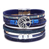 Jewelry Bohemian Cross Bracelet Pu Leather Geometric Electroplating Women's