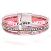 Jewelry Bohemian Cross Bracelet Pu Leather Geometric Electroplating Women's