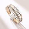 Jewelry Bohemian Cross Bracelet Pu Leather Geometric Electroplating Women's