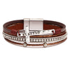Jewelry Bohemian Cross Bracelet Pu Leather Geometric Electroplating Women's