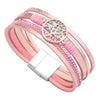 Jewelry Bohemian Cross Bracelet Pu Leather Geometric Electroplating Women's
