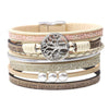 Jewelry Bohemian Cross Bracelet Pu Leather Geometric Electroplating Women's