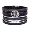 Jewelry Bohemian Cross Bracelet Pu Leather Geometric Electroplating Women's