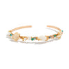 Jewelry Bohemian Iron Shell Imitation Pearl Imitation Crystal Animal Zodiac Open Arm Bracelet For Women
