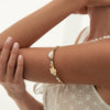 Jewelry Bohemian Iron Shell Imitation Pearl Imitation Crystal Animal Zodiac Open Arm Bracelet For Women