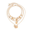 Jewelry Bohemian Shell Starfish Pendant Necklace Alloy Pearl Clavicle Chain Geometric Electroplating