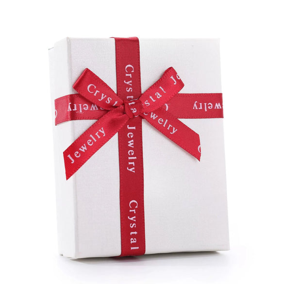 Jewelry Box Made Of Paper And Cardboard For Pair Ring Necklace Bracelet Earrings Packaging With Letters Heaven And Earth Cover