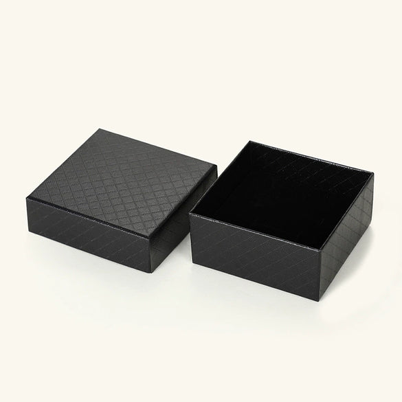 Jewelry Box Packaging Rhombus Fashion Embossed Solid Color