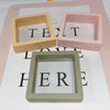 Jewelry Box Plastic Pvc Velvet Spray Girly Style Gift Box For Ring Pendant Earrings