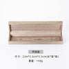 Jewelry Box Plastic Solid Color Brushed Pu Leather Packaging