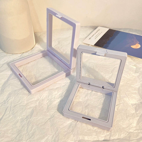 Jewelry Box Plastic Solid Color Transparent Suspended Display Gift Packaging